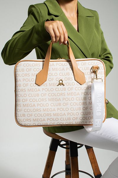 Çanta Trend حقيبة كمبيوتر محمول بحزام طويل قابل للتعديل من Mega Polo Club Of Colors
