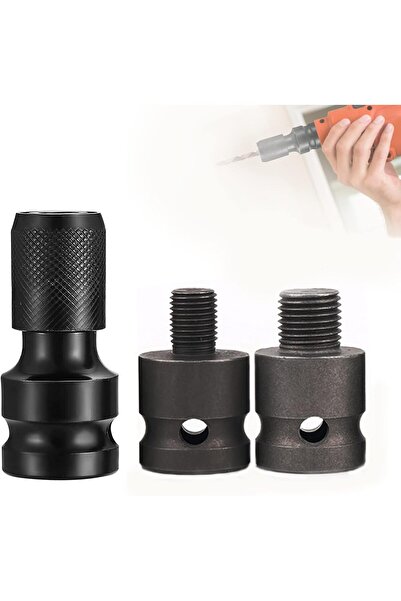 Depolife Darbeli Matkap Ucu Adaptör Seti 1/4 3/8 1/2 Altıgen Şaft Adaptörü, 1...