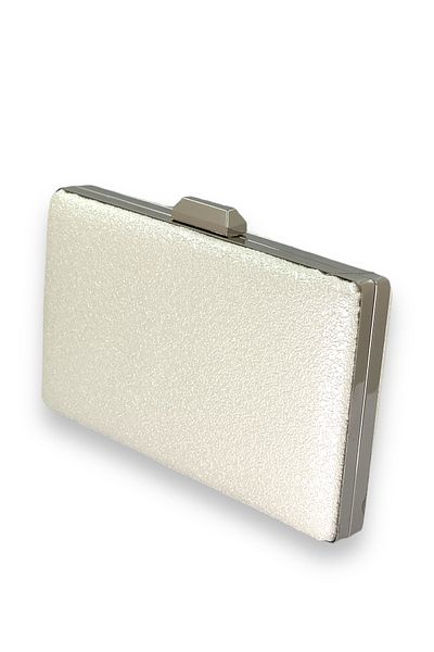 Biçanta Mother of Pearl Εκρού με μοτίβο ματ δερμάτινο μεταλλικό χερούλι Βραδινό φόρεμα Τσάντα βραδινή τσάντα Henna Τσάντα αρραβώνων γάμου