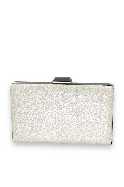 Biçanta Mother of Pearl Εκρού με μοτίβο ματ δερμάτινο μεταλλικό χερούλι Βραδινό φόρεμα Τσάντα βραδινή τσάντα Henna Τσάντα αρραβώνων γάμου