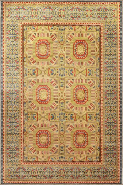 Rugs Modern Halı Διακοσμητικό χαλί με γεωμετρικό μοτίβο και κίτρινο μπακλαβά ...