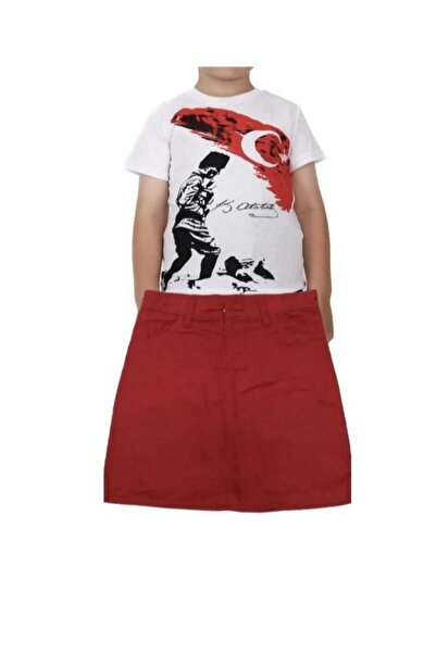 Barss Fashıon Γυναικείο παιδί κοντομάνικο ατατούρκικο μπλουζάκι λινό στρίφωμα...