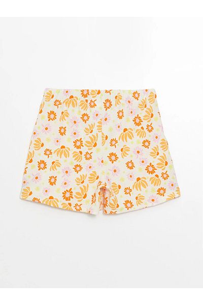 LC Waikiki LCW Kids Elastic Waist Floral Girl's Shorts Skirt