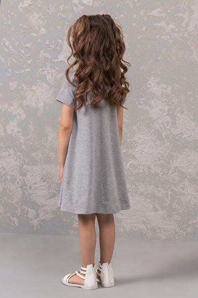 DMB BOYS & GIRLS Καλοκαιρινό κοριτσίστικο βαμβακερό κοντομάνικο φόρεμα 3-8 ετών