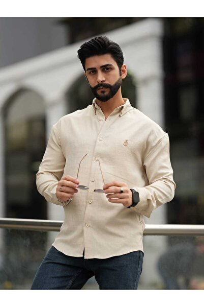 YNGMENCLASS SOFIA IMPORTED LINEN TEXTURED DUMPED SHIRT