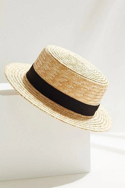 FELLMENS Beige Round Straw Women's Hat