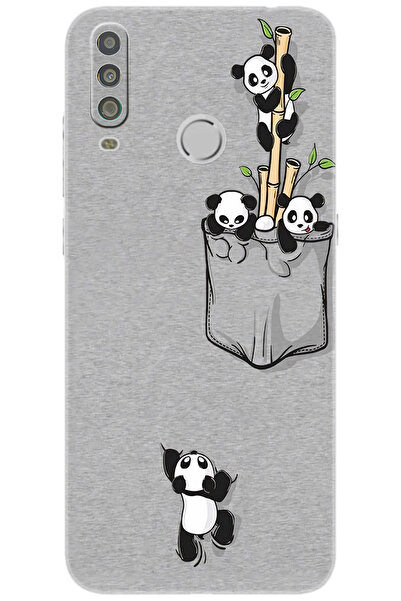 CASPER Via G5 Uyumlu Kılıf Desen Baskılı Silikon Pandalar STK:749 CP-GZMZGTu