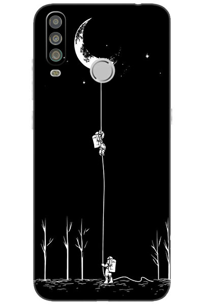 CASPER Via G5 Uyumlu Kılıf Desen Baskılı Silikon Astronot Serisi STK:1006 CP-BYhbknZ