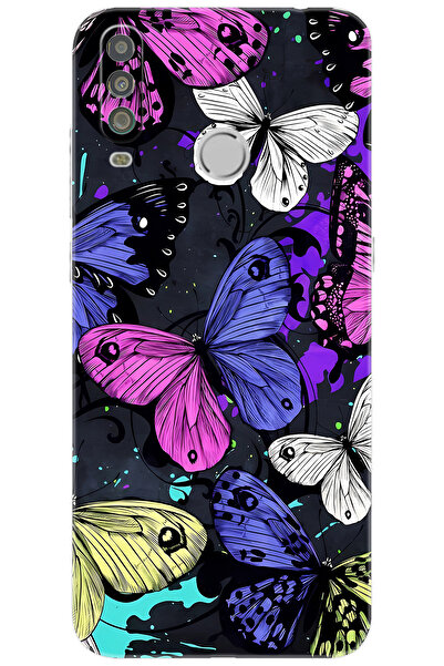 CASPER Via G5 Kılıf Desen Baskılı Silikon Kalp Yapan Kelebek STK:651 CP-KjukxI2