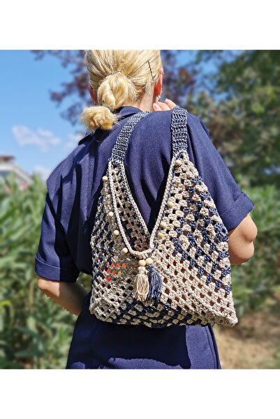 vivozza Makrome El Örgüsü Çanta 27*27 cm