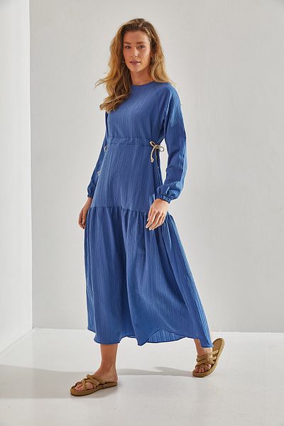 Bianco Lucci Modest Ψάθινο Φόρεμα Hijab - Σχοινί Δεμένο, Γυναικείο,60181035