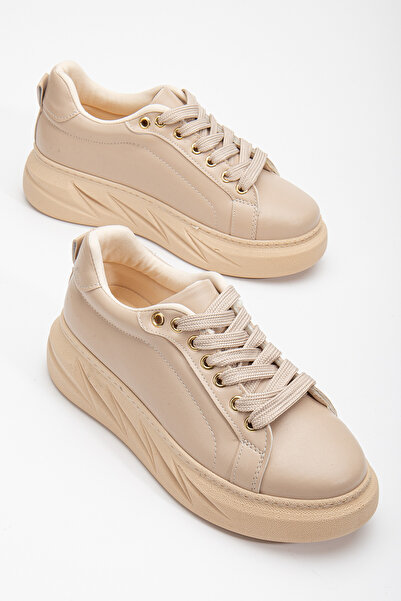 Tonny Black Dámské nahé pohodlné sportovní boty se silnou podrážkou na šněrování