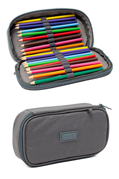 BAGzy KAFF 01110 Crinkle Fabric Pencil Case