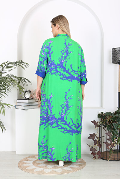 XL Modam ΓΥΝΑΙΚΕΙΟ ΦΟΡΕΜΑ ΠΡΑΣΙΝΟ ΜΠΛΕ ΠΡΑΣΙΝΟ ΜΕΓΑΛΟ ΜΕΓΕΘΟΣ