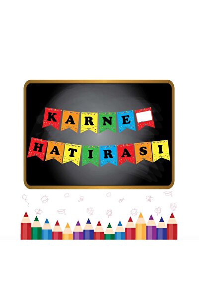 Big Party Karton Yazı Karne Hatırası