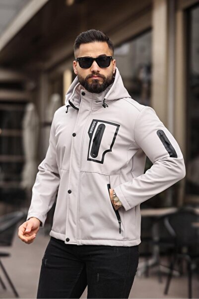 DOXGER SU VE RÜZGAR GEÇİRMEZ KÜRKLÜ SOFTSHELL ERKEK MONT