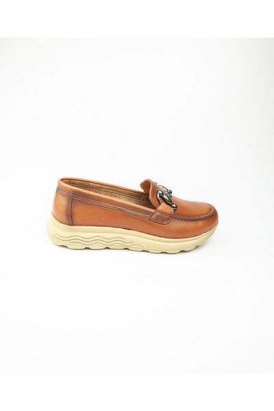 Scavia 340 Tan Leather Women's Casual Shoes