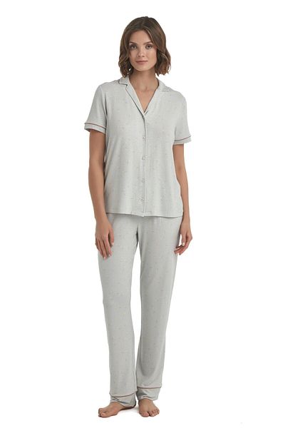 Blackspade Women's Gray Pajama Set 51356