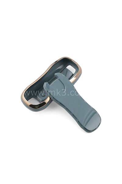 EBG İSTANBUL husa pentru telecomandă din piele de înaltă calitate porsche 3 butoane GİR culoare aurie