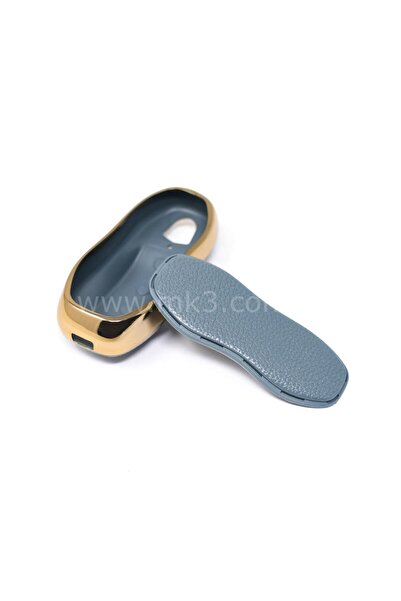 EBG İSTANBUL husa pentru controler din piele de inalta calitate porsche 3 butoane culoare gri aur