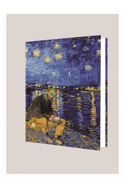 DEFFTER دفتر ملاحظات Art Of World Van Gogh-At Night مكون من 96 ورقة بغطاء صلب