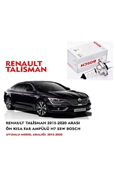 Bosch RENAULT TALİSMAN 2015-2020 ARASI ÖN KISA FAR AMPÜLÜ H7 55W