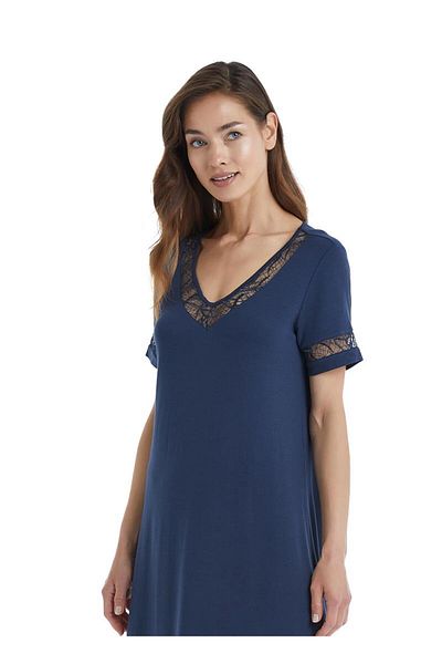 Blackspade Women's Navy Blue Nightgown 51315