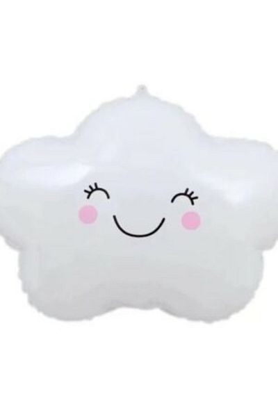 eğlencemarketi White Smiling Cloud Foil Balloon 5735