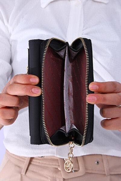 Nas Bag Nsc-025 Women's wallet Card Holder LACOS BLACK