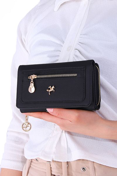 Nas Bag Nsc-025 Women's wallet Card Holder LACOS BLACK
