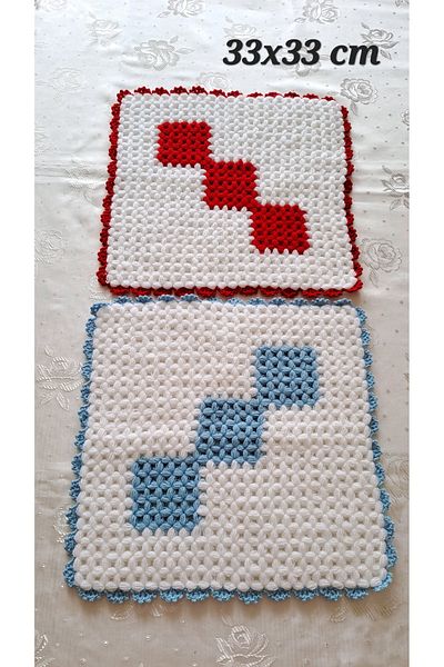 SOUL BY A&B Hand-knitted washcloth bath washcloth bath washcloth pouch soft dowry red blue