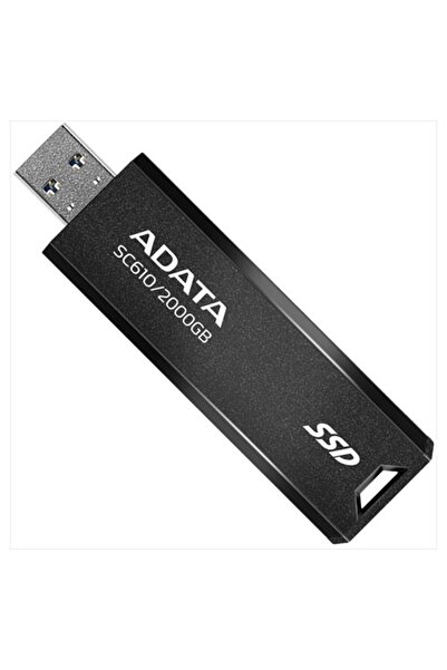 Adata 2tb Harici SSD Usb3.2 Gen2 Maksimum 550/500MBPS   SC610-2000G-CBK/RD