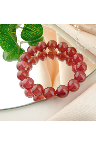 Padore Accessory Sevginin İncisi: Kadın Kaliteli Çilek Kuvars Bileklik