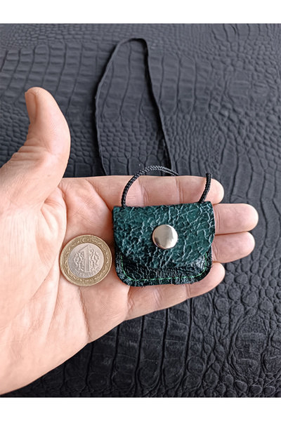 ViP GiFT Kayı Dörtgen Cevşen Dualı Kolye Muska Hakiki Deri