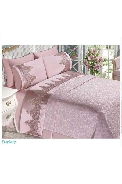 bursa çeyiz ROSE GARDEN FRENCH LACE PİKE SET 6 PIECES