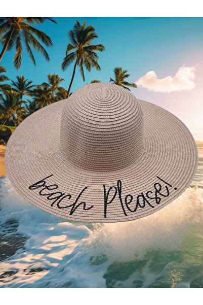 Mood Agenda Ženski slamnati šešir za plažu sa vezom