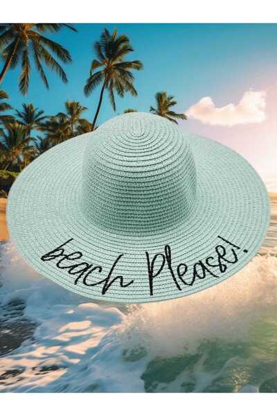 Trenderrs Ženski slamnati šešir za plažu sa vezom