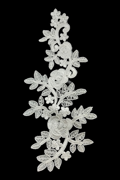 DUAYEN Güpür dantel kordineli aplik dallu budaklı desen 1 adet