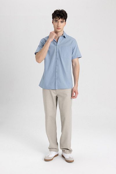 DeFacto Κοντομάνικο Slim Fit πουκάμισο - R1706az24sm
