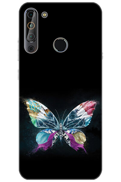 CASPER Via X20 Uyumlu Kılıf Desen Baskılı Silikon Kelebek Resim STK:548 CP-bv...