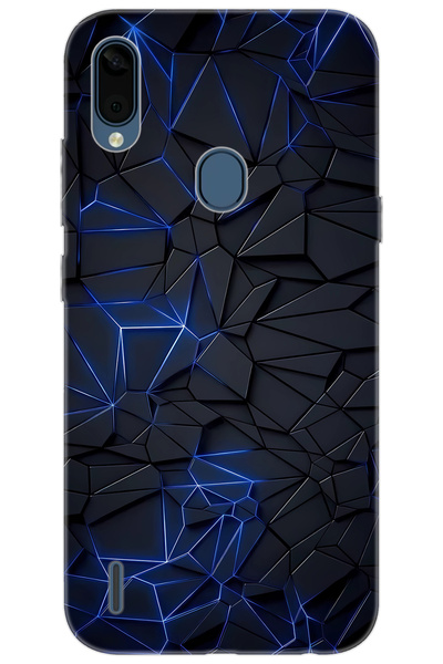 CASPER Via E3 Uyumlu Kılıf Desen Baskılı Silikon Prizmatik Tasarım STK:667 CP-ZqGxW4s