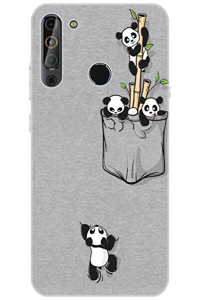 CASPER Via X20 Uyumlu Kılıf Desen Baskılı Silikon Pandalar STK:749 CP-IVYahfM