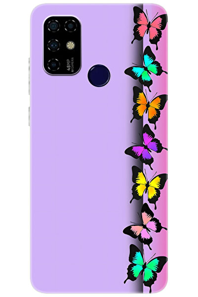 CASPER Via F20 Uyumlu Kılıf Desen Baskılı Silikon Kelebek STK:671 CP-8fMhIuo