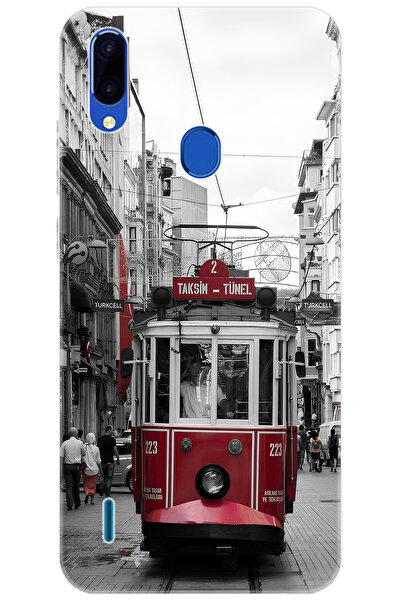 CASPER Via G4 Uyumlu Kılıf Desen Baskılı Silikon Tramvay STK:691 CP-IDqw1RS