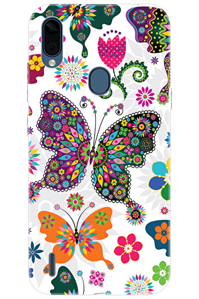 CASPER Via E3 Uyumlu Kılıf Desen Baskılı Silikon Renkli Kelebekler STK:541 CP-y4zyvMS