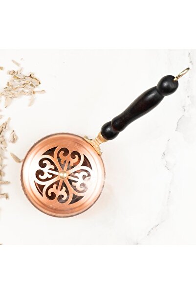 Mitr Kulplu Bakır Motifli Demet ve Reçine Tütsülük