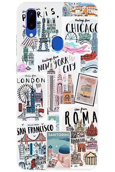 CASPER Via G4 Uyumlu Kılıf Desen Baskılı Silikon Newyork Roma London STK:624 ...