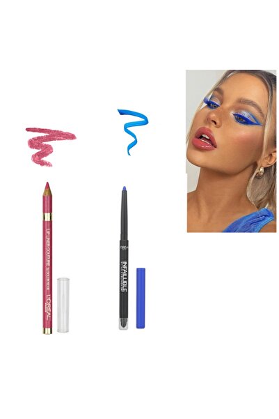 L'Oreal Paris -Mavi Eyeliner Suya Dayanıklı- 24H Forever Blue+ Color Riche Pe...