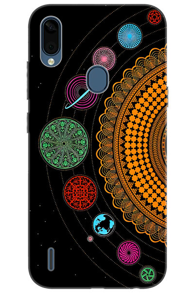 CASPER Via E3 Uyumlu Kılıf Desen Baskılı Silikon Gezegenler Tasarım STK:648 CP-9i8UpuV