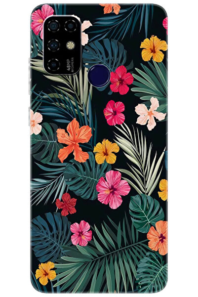 CASPER Via F20 Uyumlu Kılıf Desen Baskılı Silikon Çiçekler STK:632 CP-0524zN1